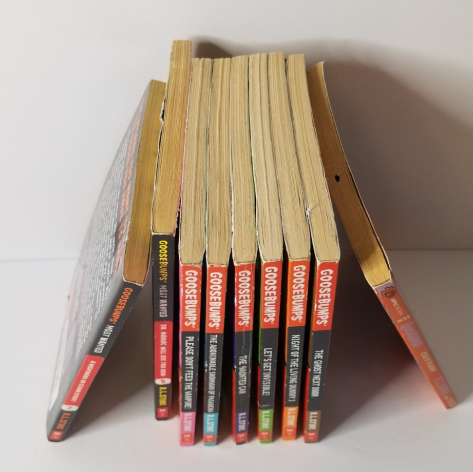 Mix Lot 9 Goosebumps R L Stine PB Books Scholastic Publications 1990s &2000s