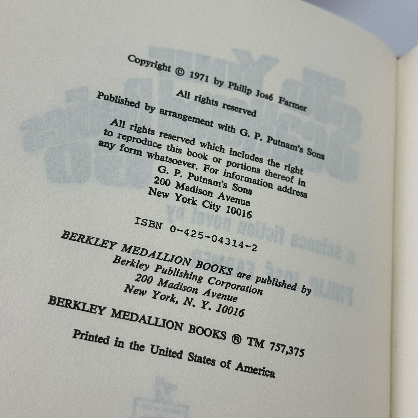 To Your Scattered Bodies Go : Philip Jose Farmer HC/DJ 1971 VGC FREE US SHIPPING