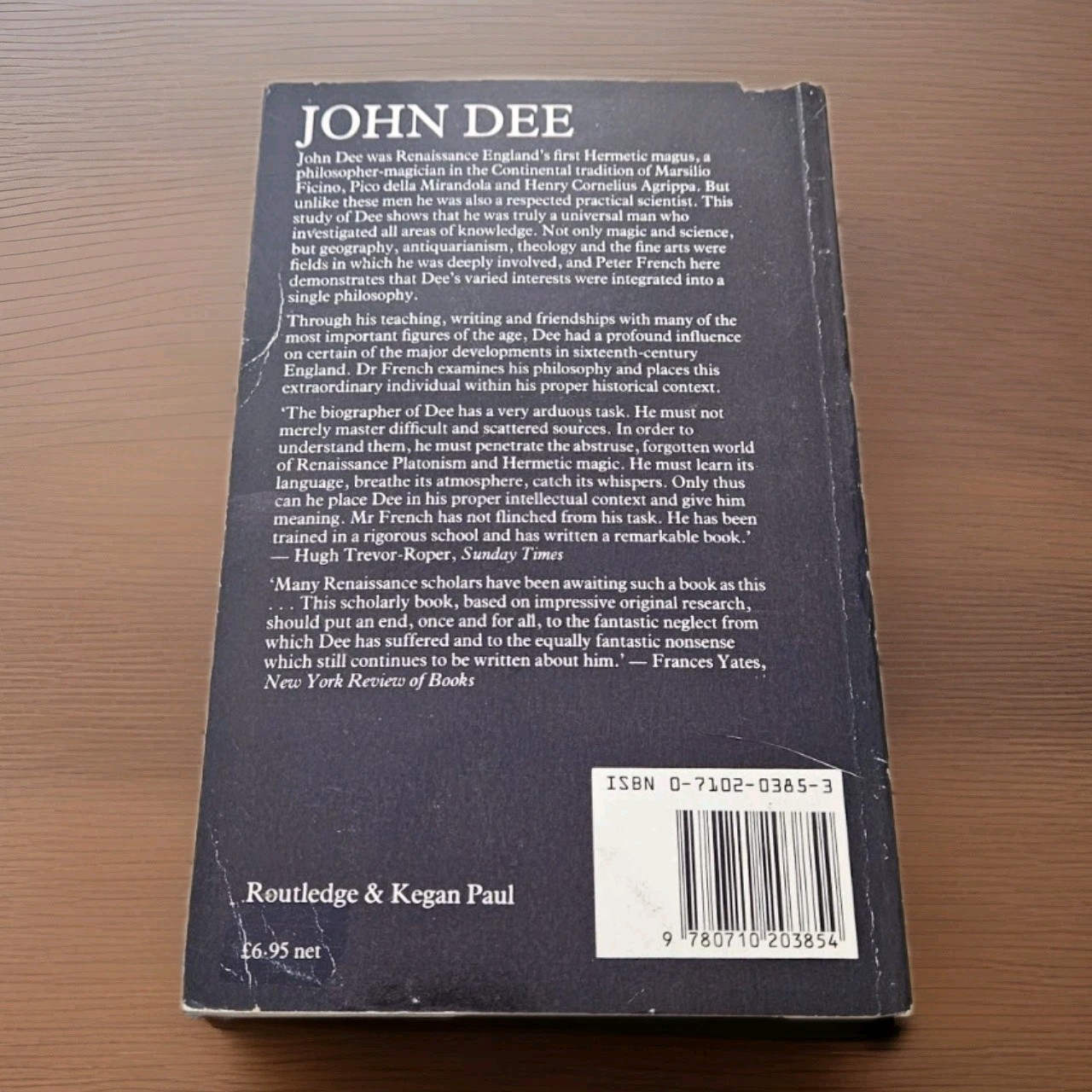 1972. John Dee : The World of an Elizabethan Magus by Peter J. French | Rare