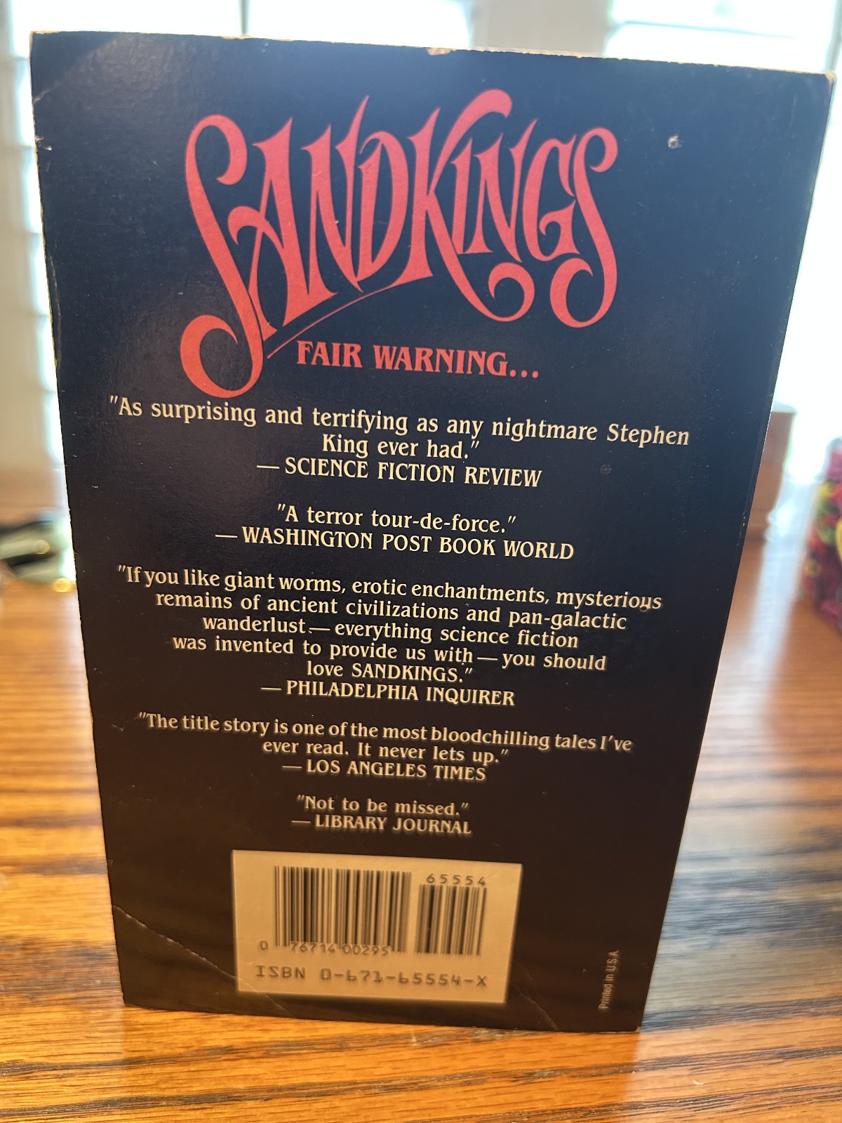 SANDKINGS by George R.R. Martin (1986) 1st Edition, 1st Printing Baen Paperback