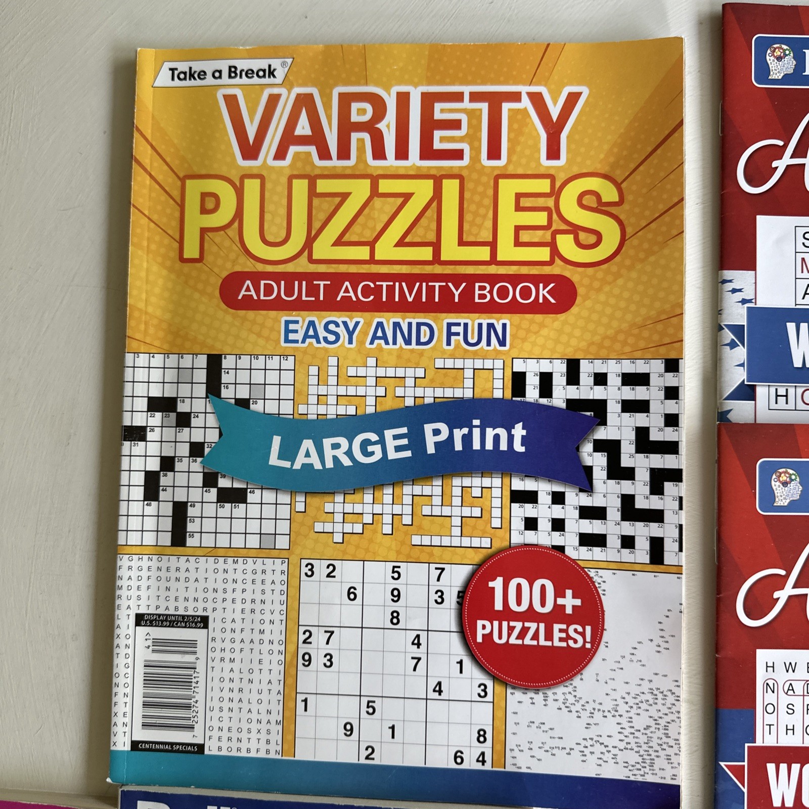 Lot of 10 Variety Puzzle Books – Crosswords, Word Find, Etc. – Dell, Kappa