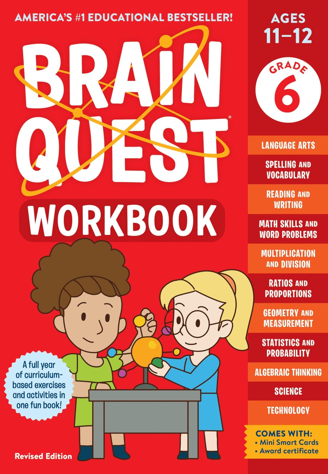 Brain Quest Workbook: 6th Grade Revised Edition – paperback Workman Publishi…