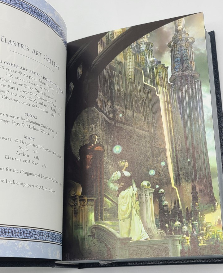 SIGNED Elantris By Brandon Sanderson LEATHERBOUND EDITION Cosmere