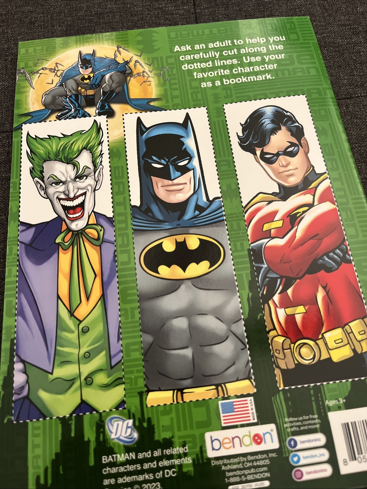 Batman Jumbo Coloring And Activity Book Dark Knight Robin Joker DC Comics