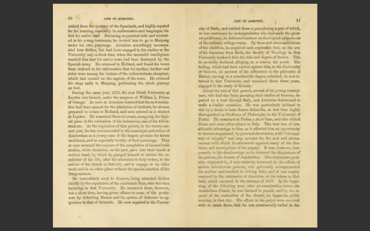 The Works of James Arminius, 1853 Edition, 3 VOLUME E-Book Set on CD-ROM
