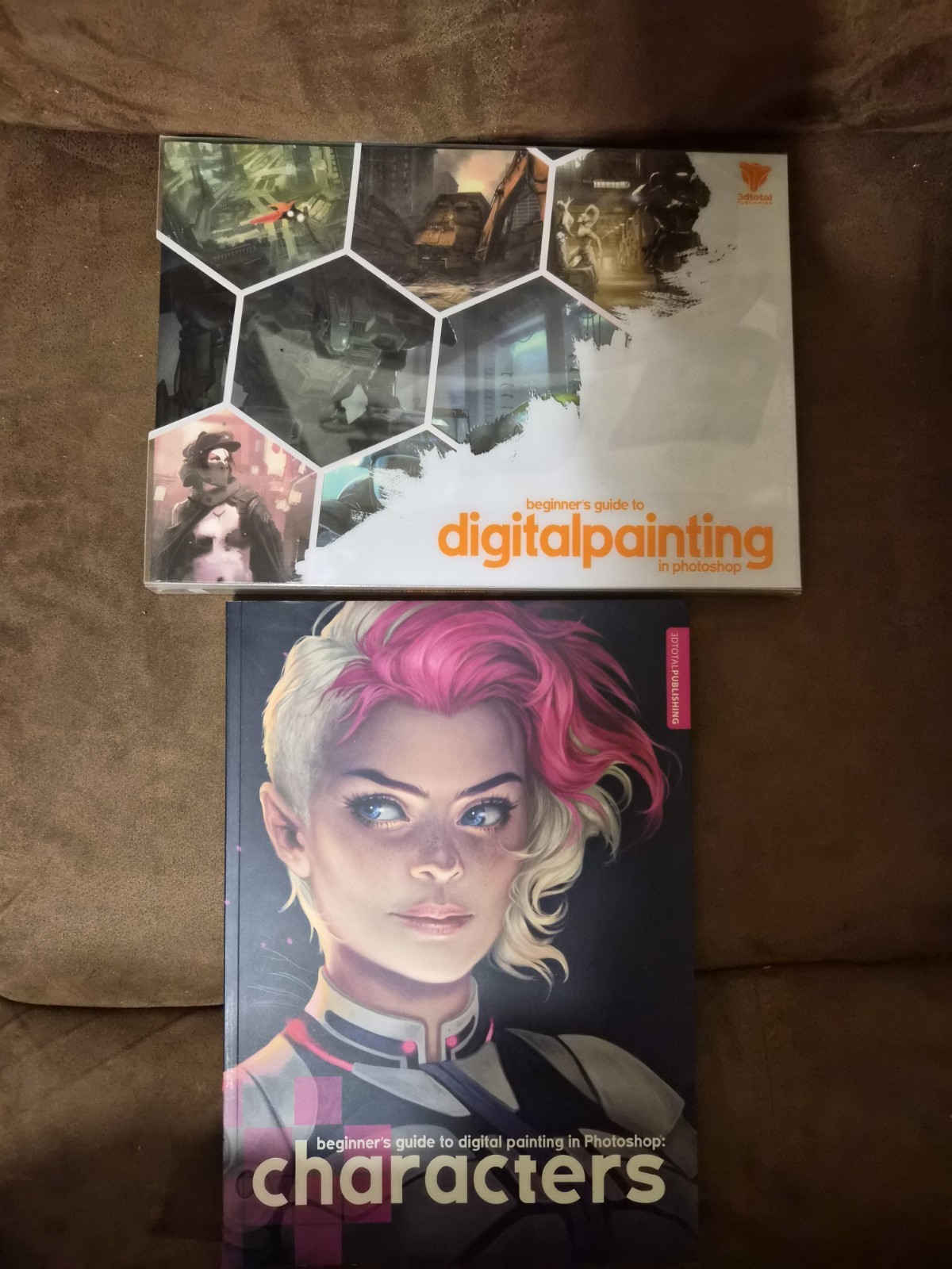Beginner’s Guide to Digital Painting in Photoshop + Characters Art Book Lot (2)