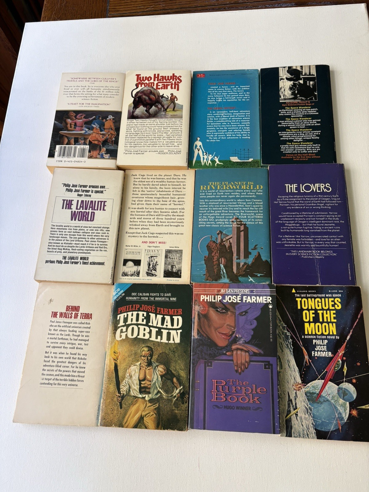 Philip Jose Farmer 10 novel paperback Lot
