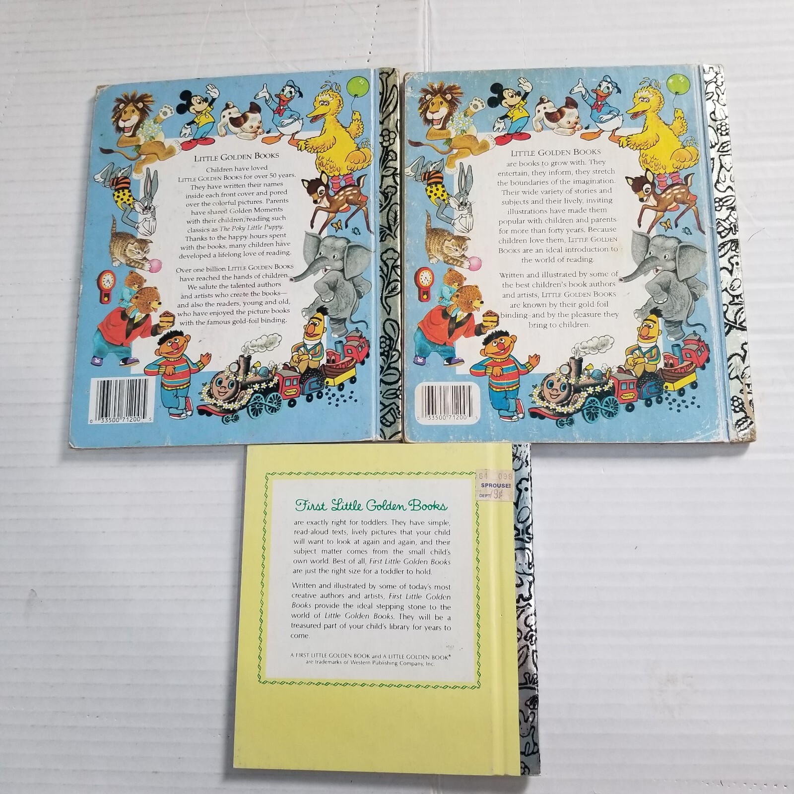 Sesame Street CTW Vintage Picture Book Lot 11 LGB & Others Big Bird Ernie Grover