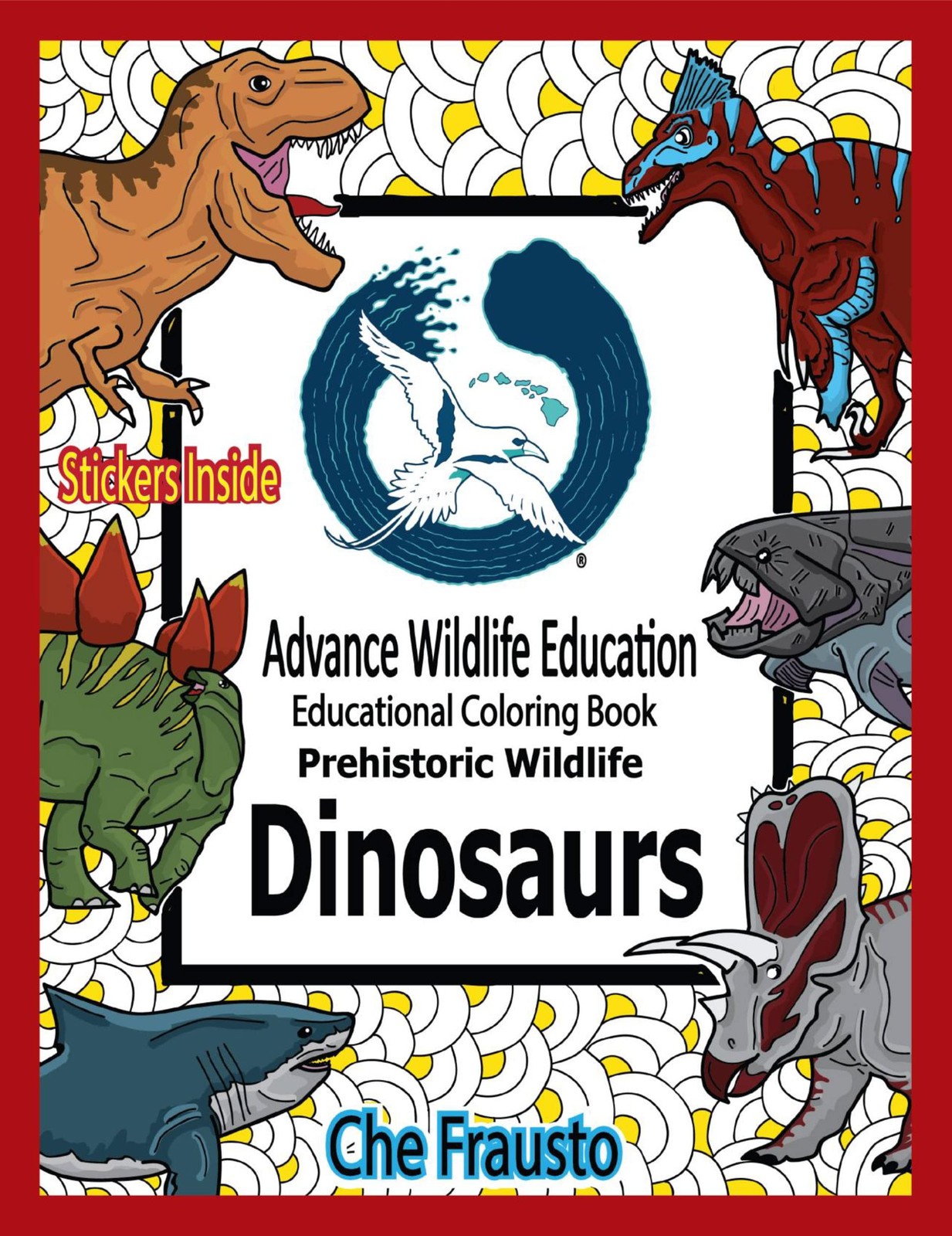 Dinosaur Educational Coloring Book – paperback Frausto, Che