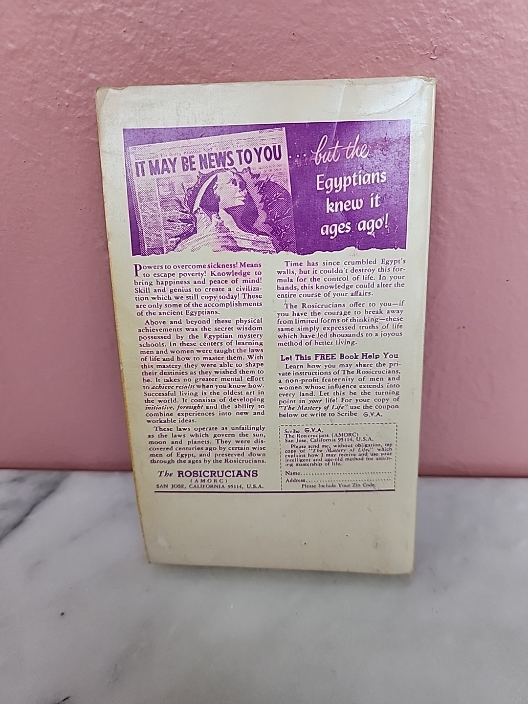 Book of Forbidden Knowledge Zolar 1970 Vintage Occult Astrology Magic Paperback