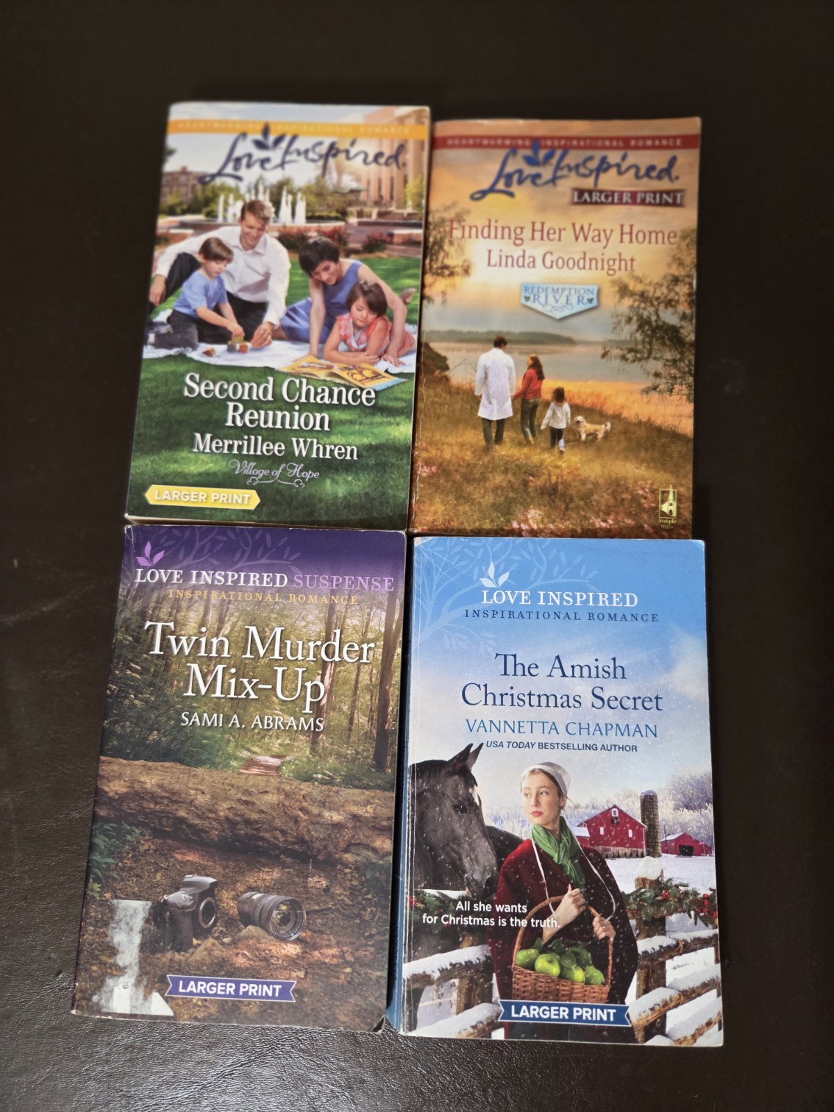 Love Inspired books larger print LOT OF 12 Paperbacks christian romance