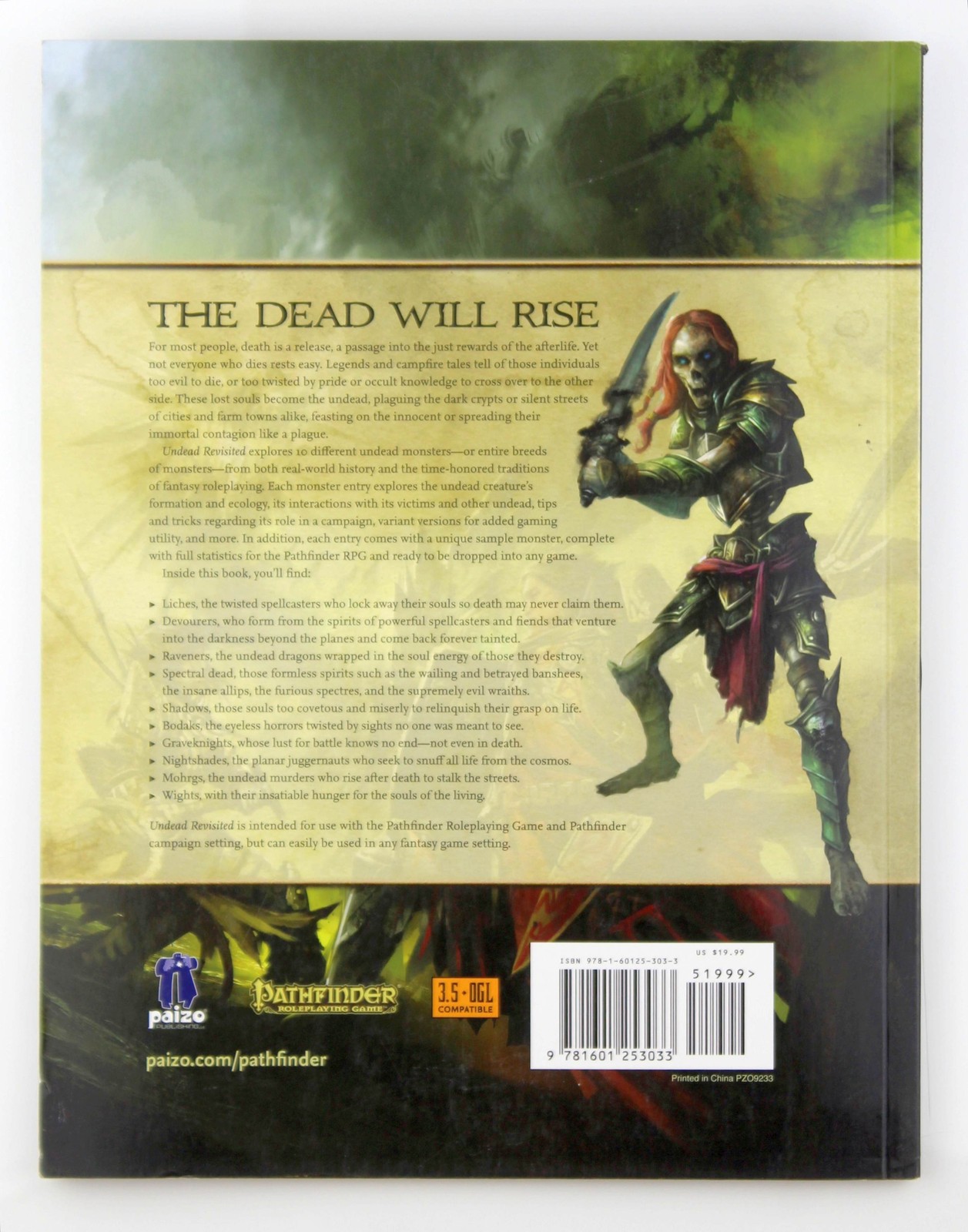 Pathfinder Campaign Setting: Undead Revisited Staff, Paizo Paizo Inc.