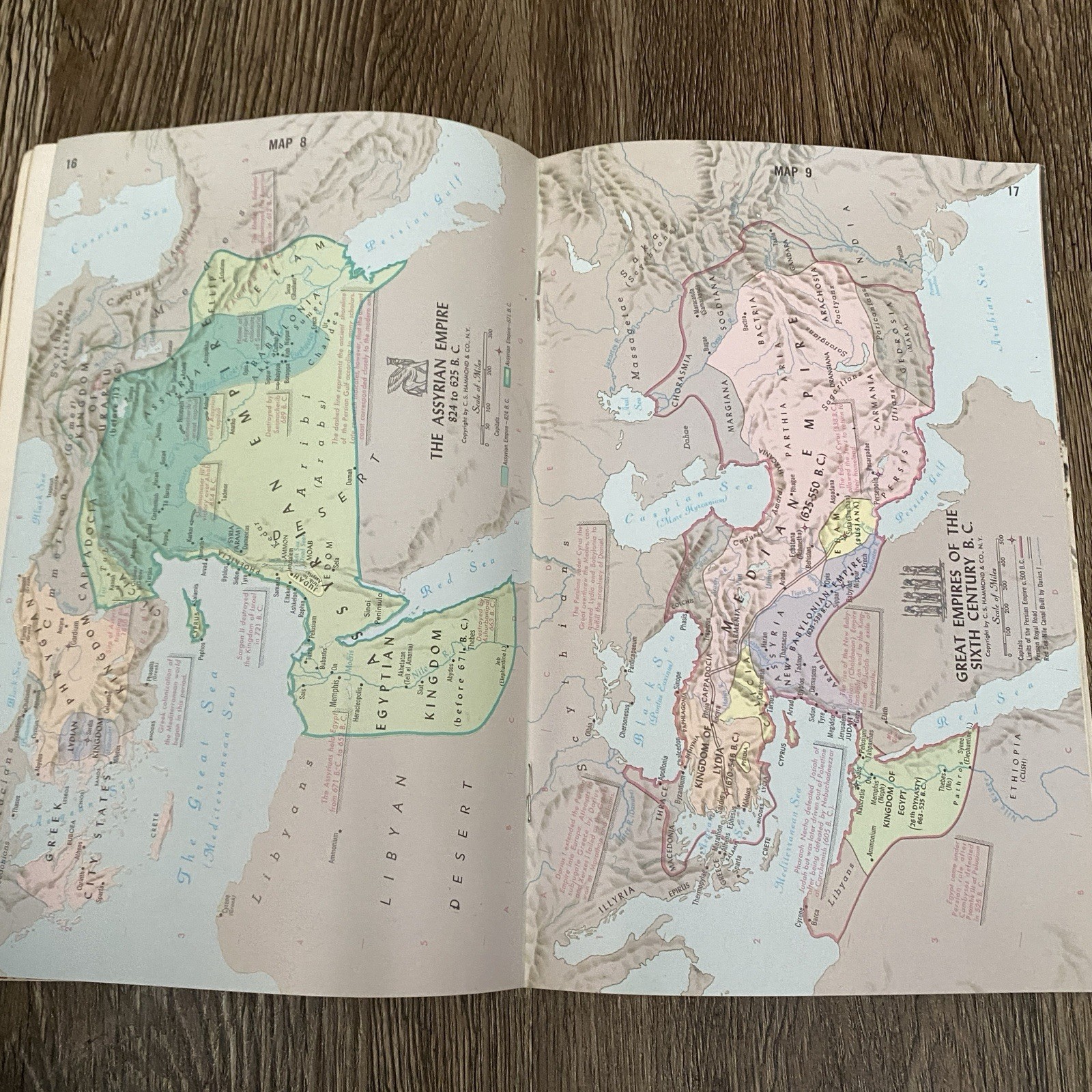 Standard Bible Atlas 1959 Full Color Maps Bible Lands History 9.25″ x 6″