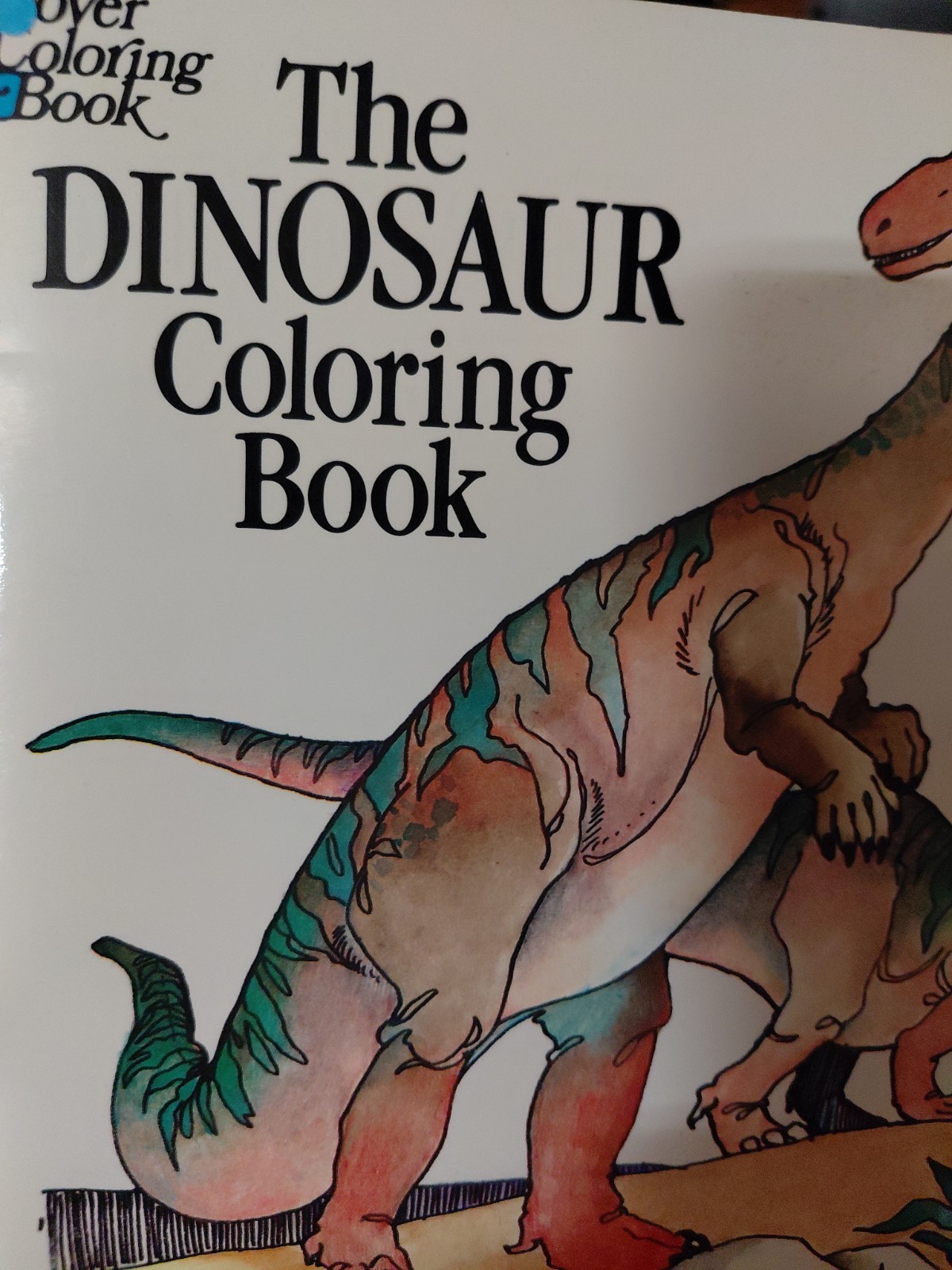 The dinosaur Coloring book Anthony Rao 1980 Vintage