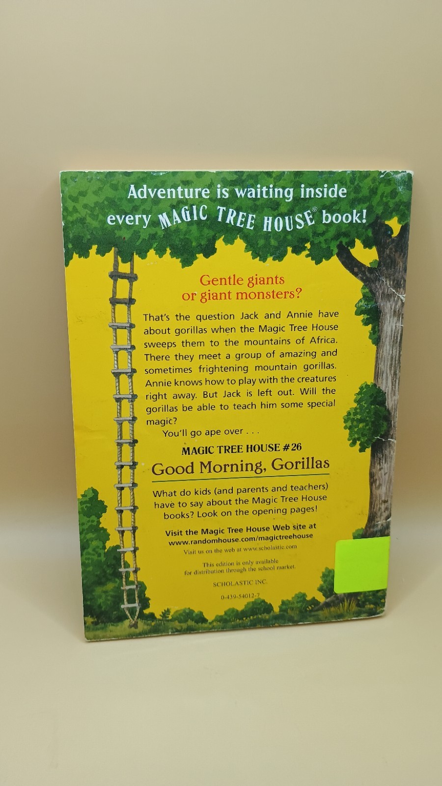 Good Morning Gorillas By Mary Pope Osborne Magic Treehouse #26 Paperback 2003