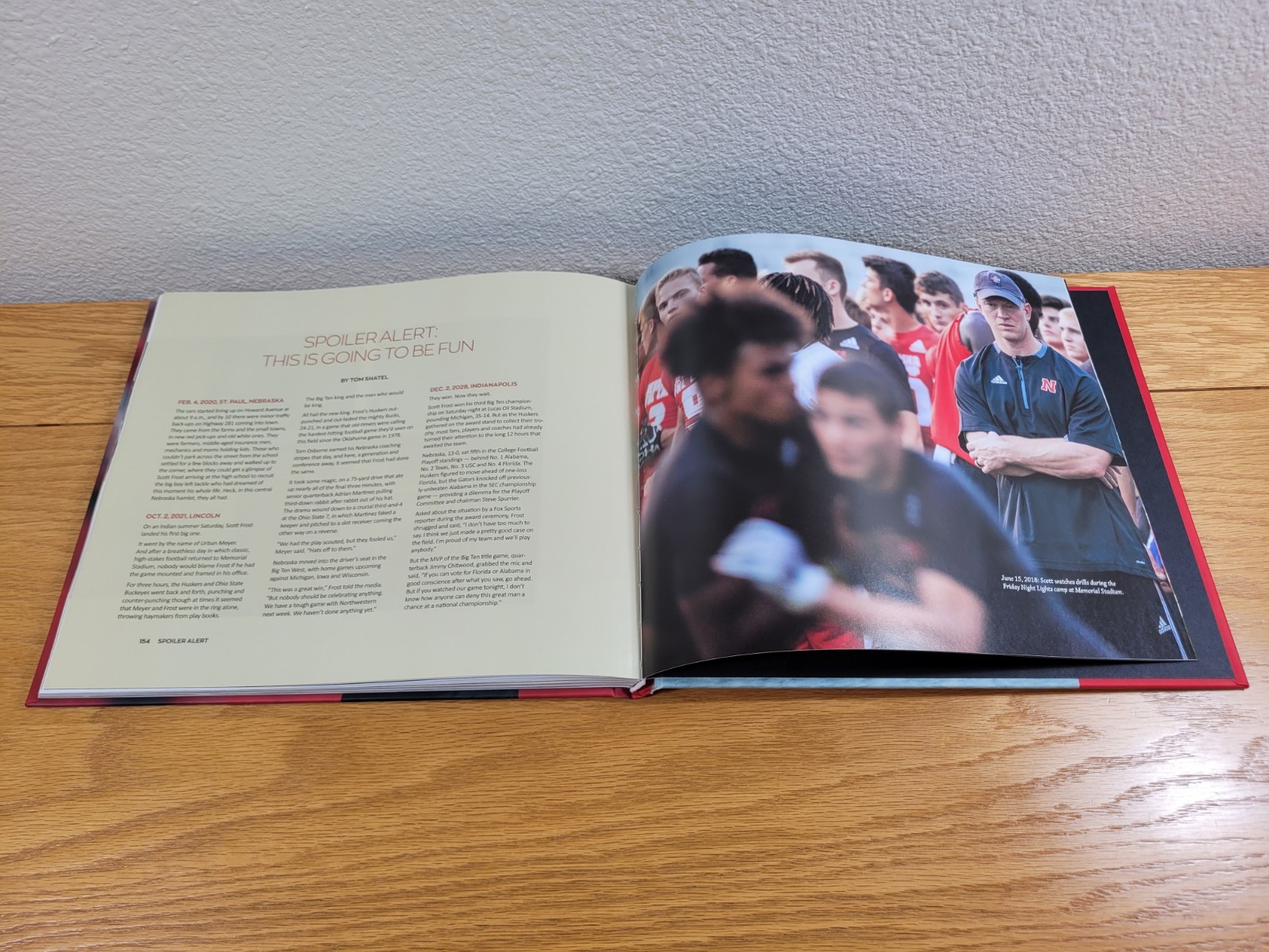 Nebraska Cornhuskers Hardcover Book Scott Frost : A Husker’s Journey Home (2018)