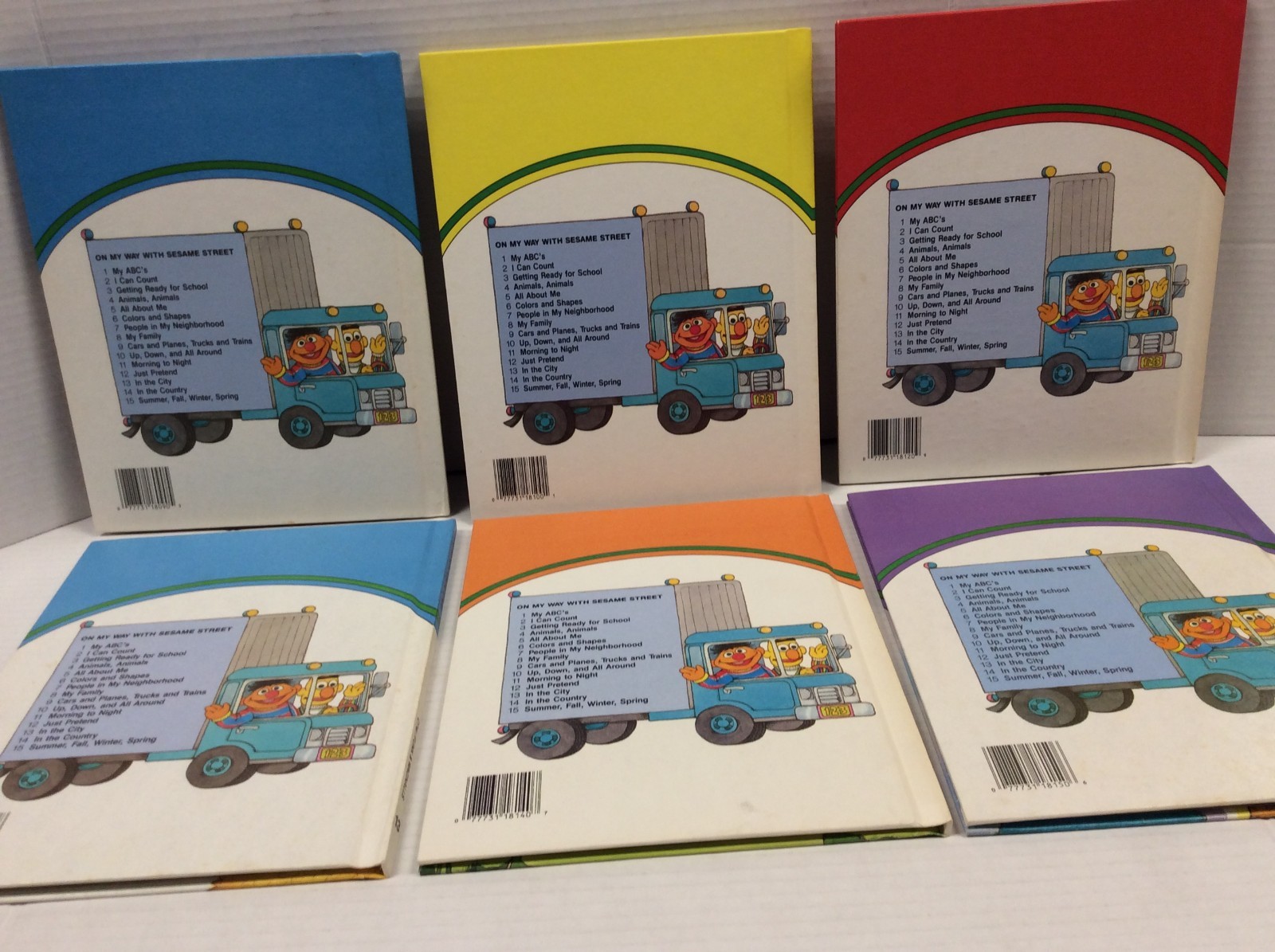 ON MY WAY WITH SESAME STREET LOT OF 12 HC 1989