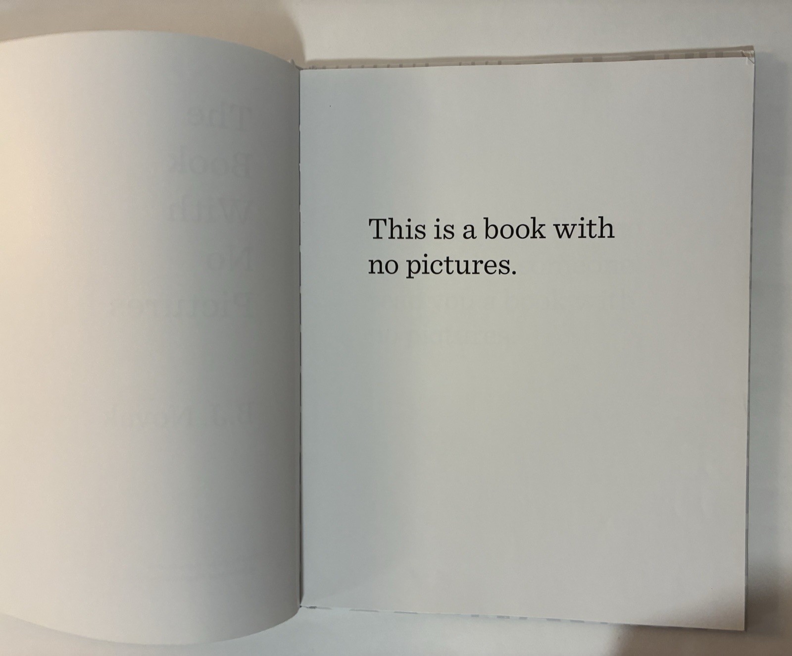 Book with No Pictures by Not Available (2014, Hardcover)