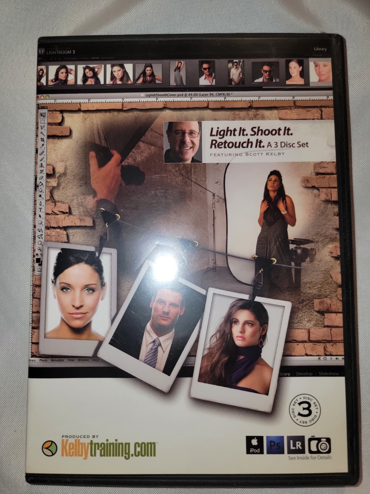 Light It Shoot It Retouch It 3 DVD Set Scott Kelby Photo Photoshop Training