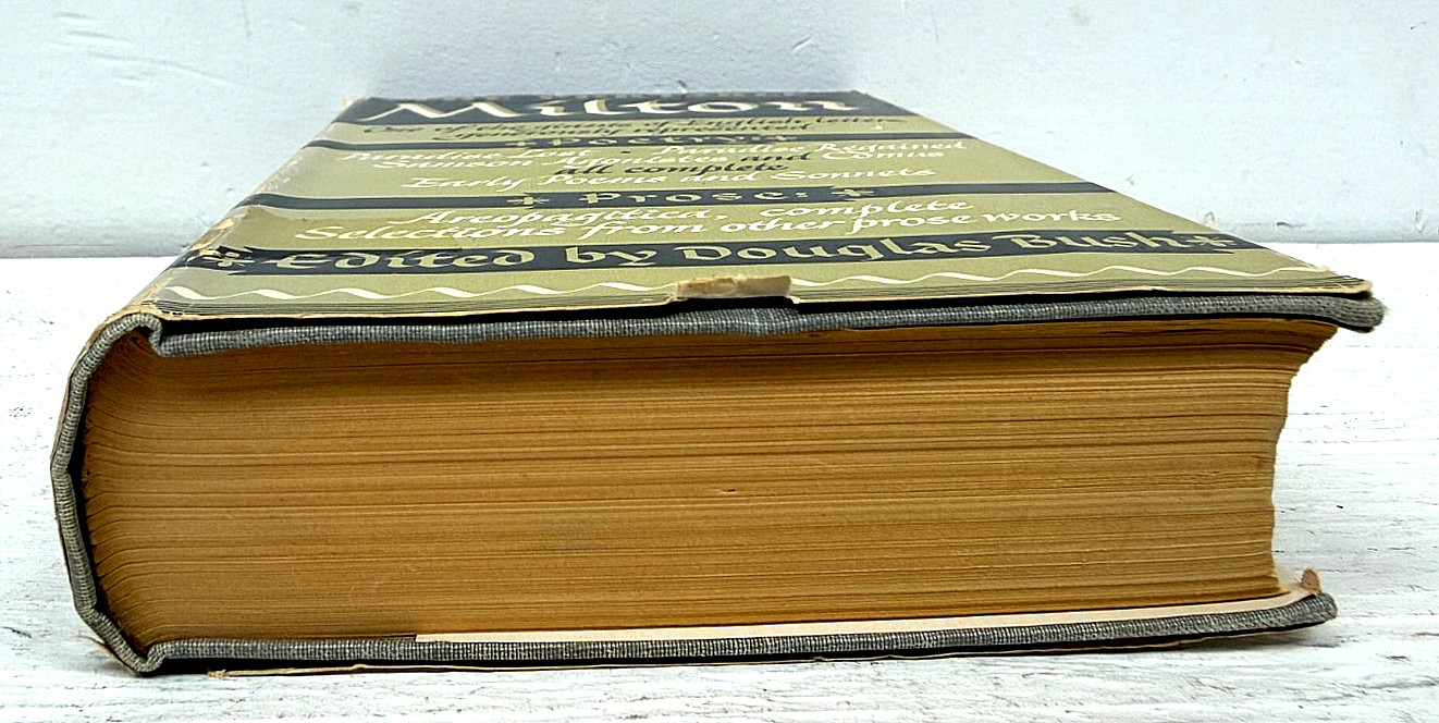 The Portable Milton John Milton 1949 Viking Press HC DJ Douglas Bush Poetry