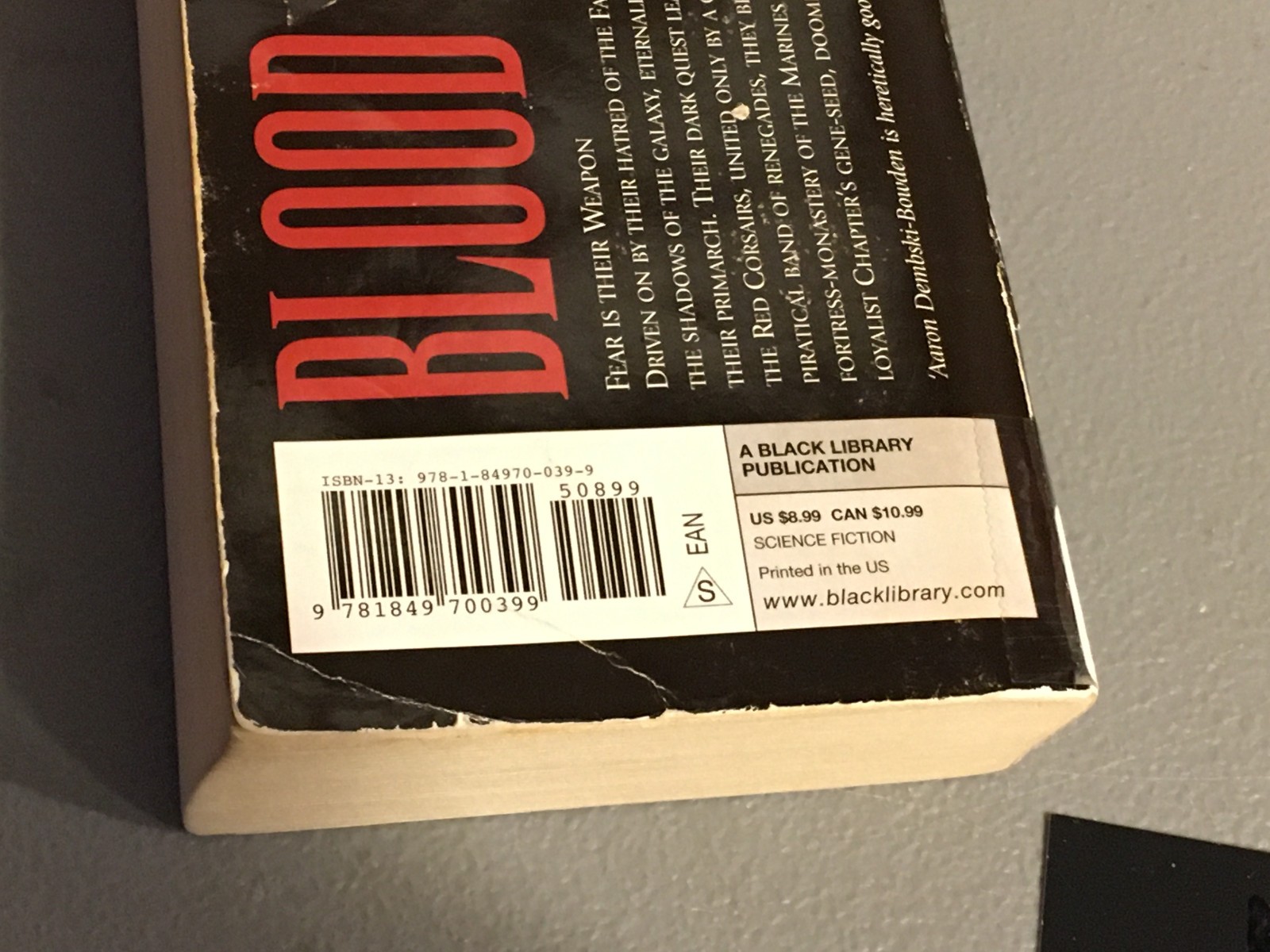 BOOK NOVEL BLOOD REAVER BY AARON DEMBSKI-BOWDEN USED PAPERBACK