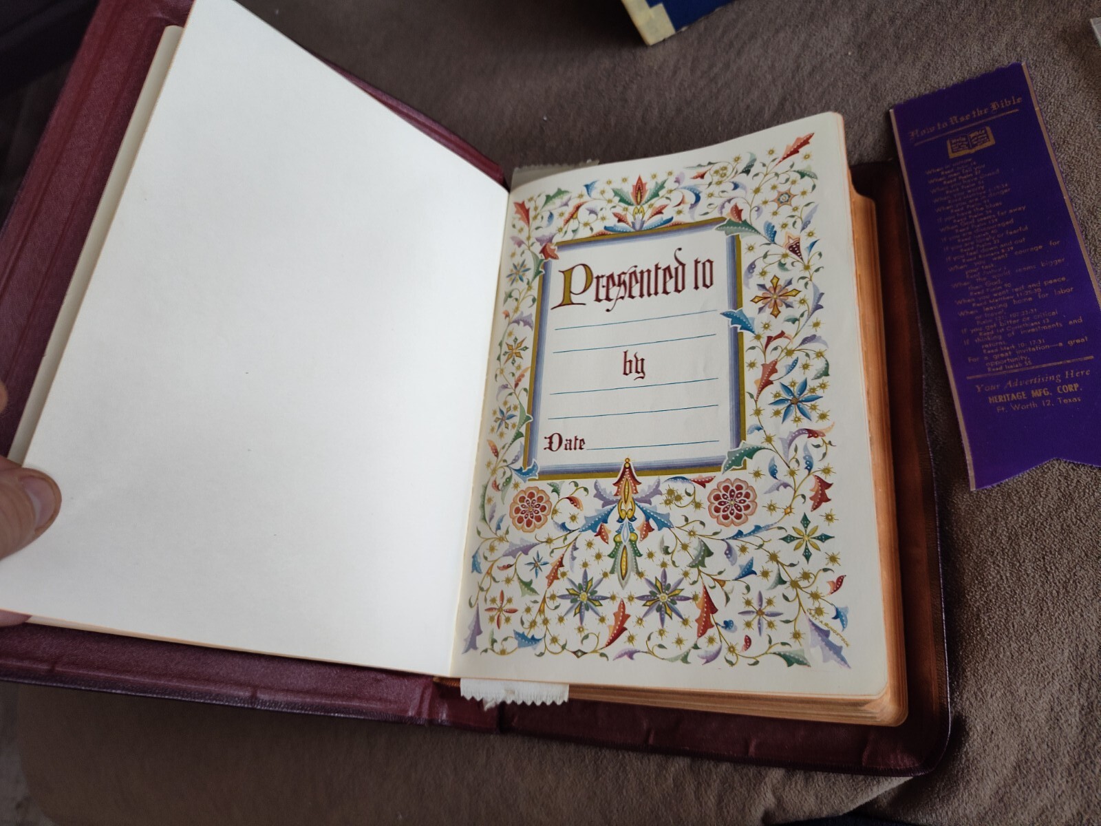 Holy Bible Qui Sacrarum Scripturarum by The Catholic Press Inc. Chicago 1950 VTG