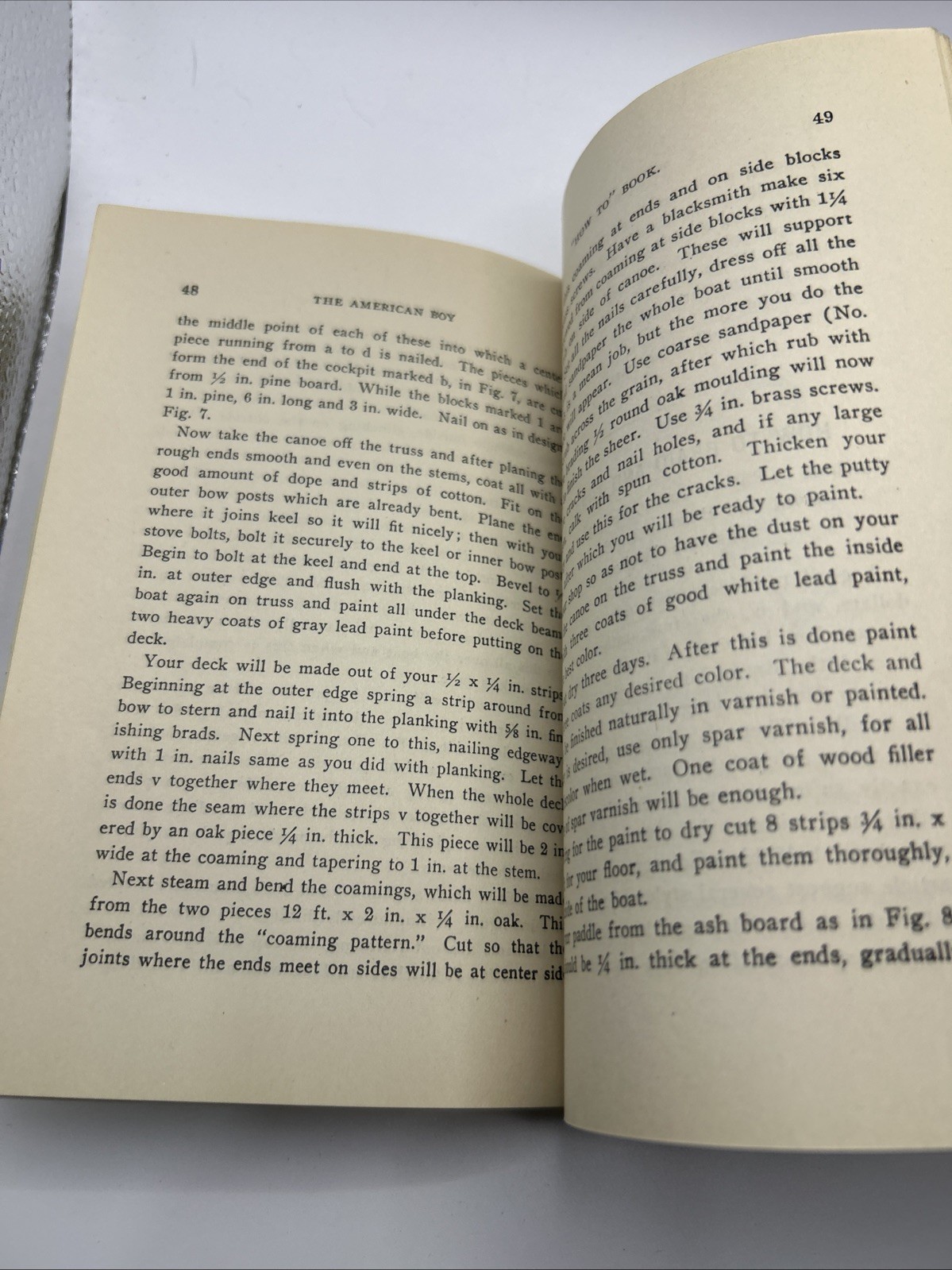 ANTIQUE “THE AMERICAN BOY “HOW TO” BOOK” ~ RARE 1900 CIRCA COLLECTIBLE BOOK