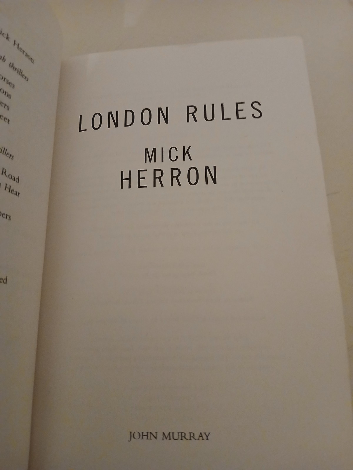 London Rules : Jackson Lamb Thriller 5 Paperback Mick Herron