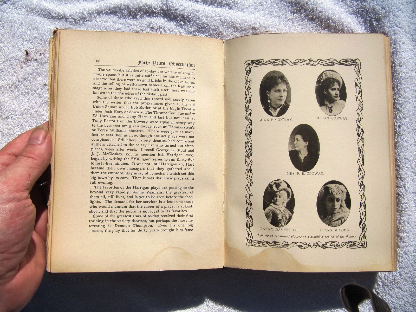 1909 ROBERT GRAU Forty Years Observation of Music and the Drama BROADWAY Theater