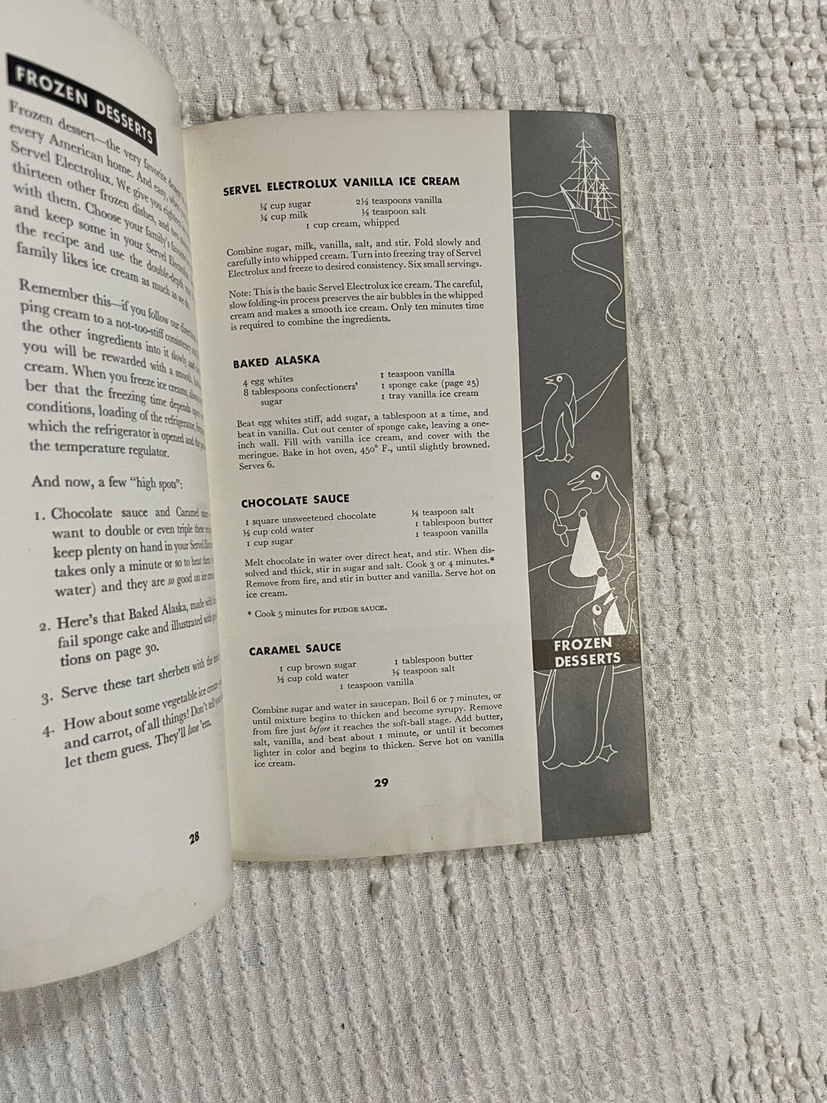 Servel Electrolux Cookbook Paperback Vintage 1937