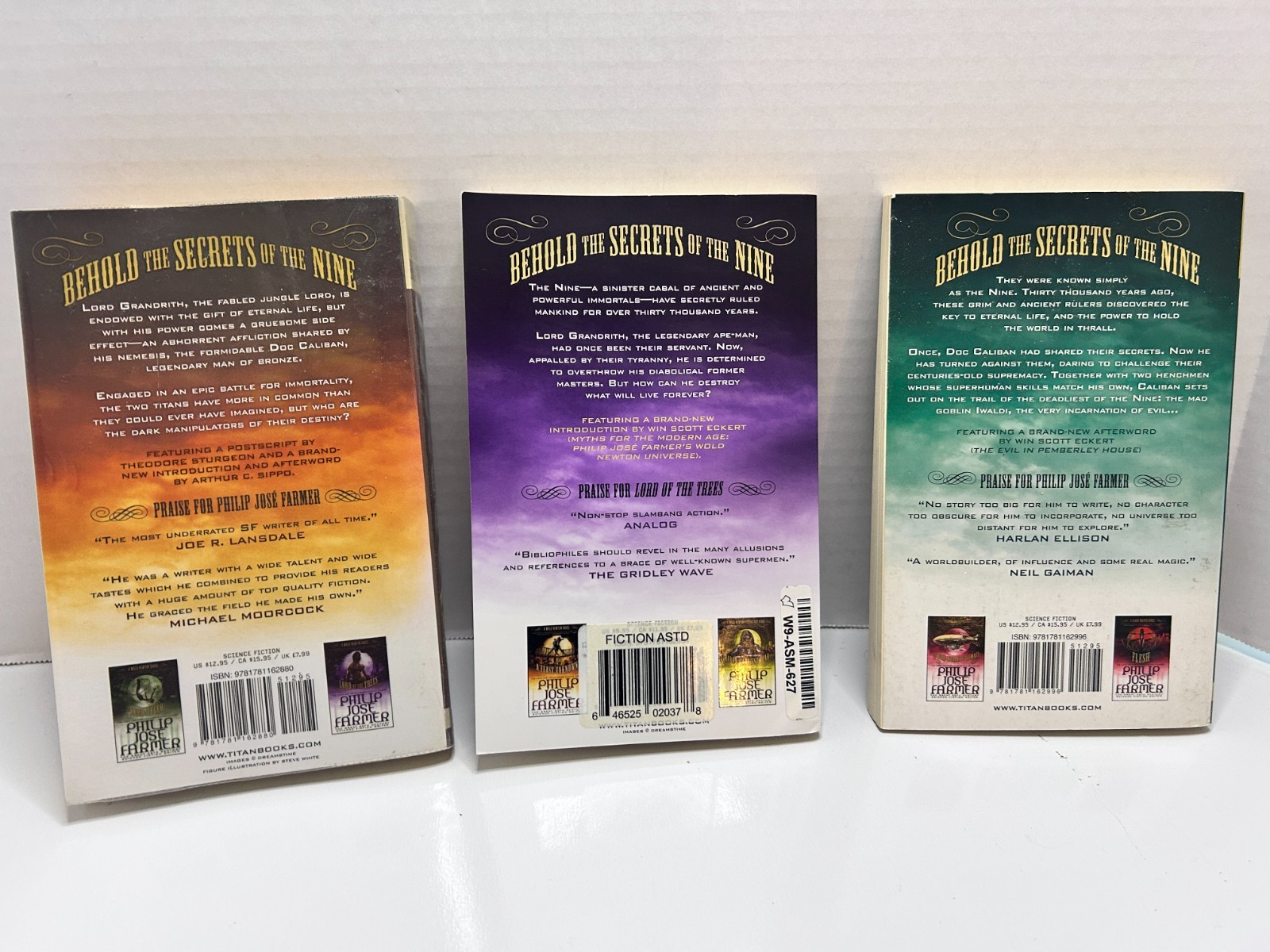 Philip Jose Farmer Secrets of The Nine:Parallel Universe Trilogy 1st Edition