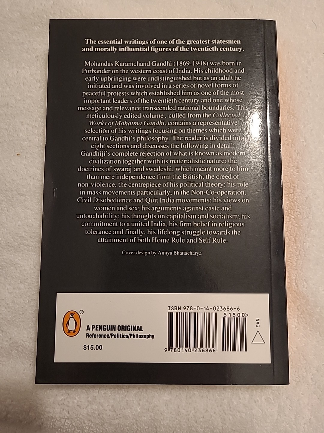 Penguin Gandhi Reader by Mohandas K. Gandhi (1995, Uk-B Format Paperback)