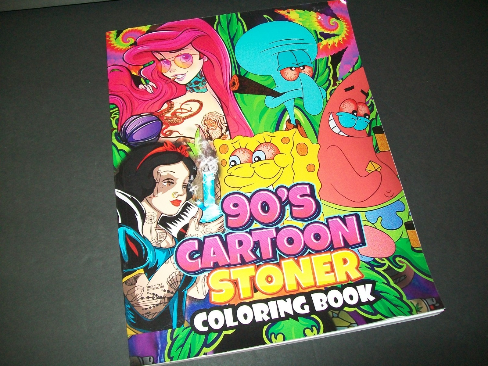 90’s Cartoon Stoner ADULT Coloring Book Paperback Made in USA 2023