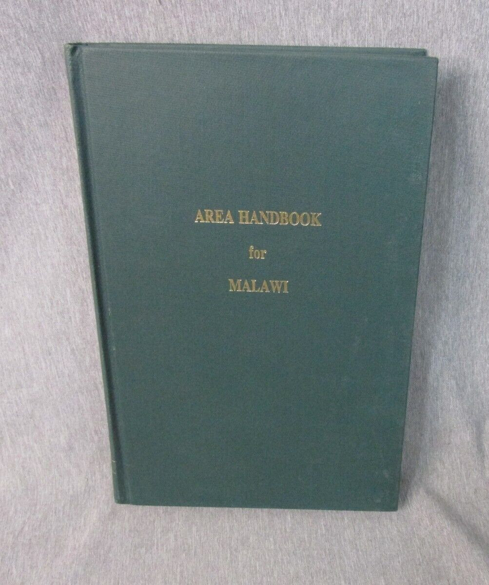 AREA HANDBOOK FOR MALAWI 1975 DA PAM 550-172 Hardcover