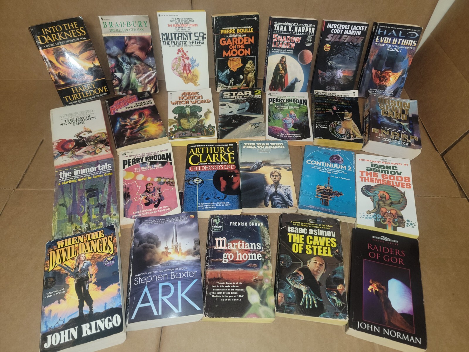 Lot of 20 Science Fiction Vintage Rare Asimov Book Paperback SCI-FI MIX RANDOM