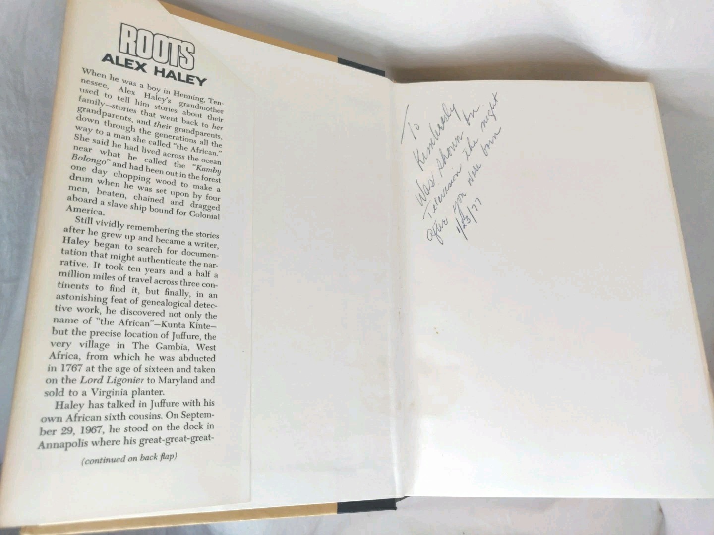 Roots: The Saga of an American Family by Alex Haley Vintage 1976 Hardcover VG
