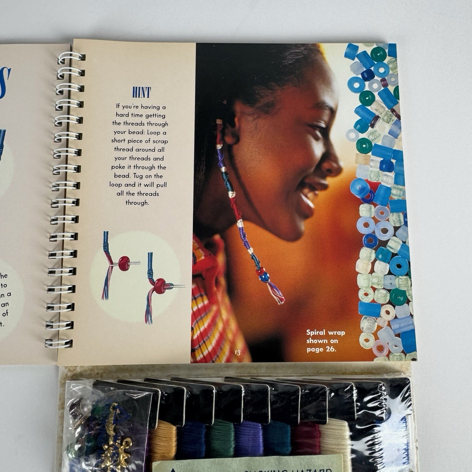 1998 Hair Wraps By Anne Akers /Klutz Certified. Accessories Included