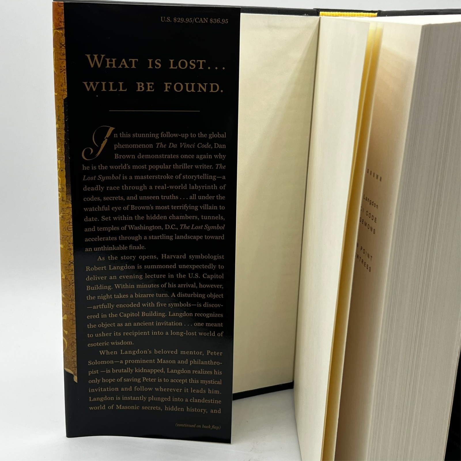 SIGNED The Lost Symbol by Dan Brown 1st Printing 1st Ed 2009 HCDJ Limited 1000