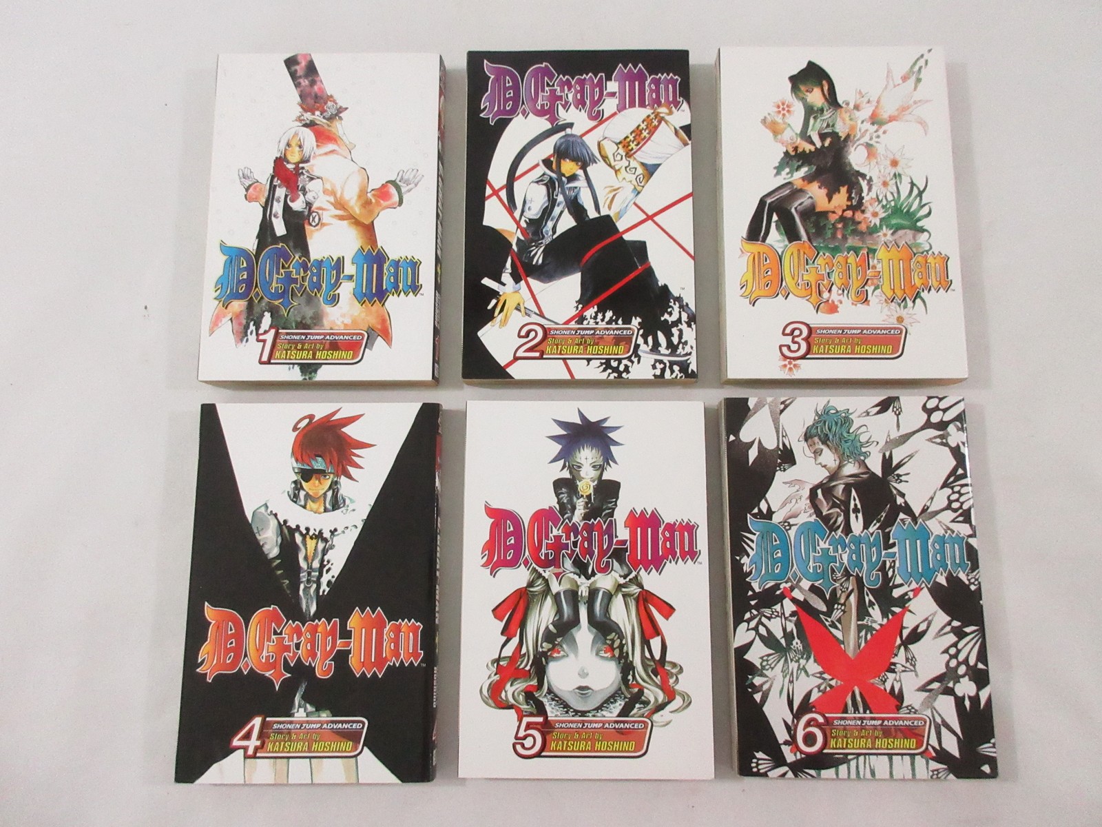 D.Gray-man Manga Volumes 1-6 Set Katsura Hoshino Shonen Jump Advanced VIZ Media