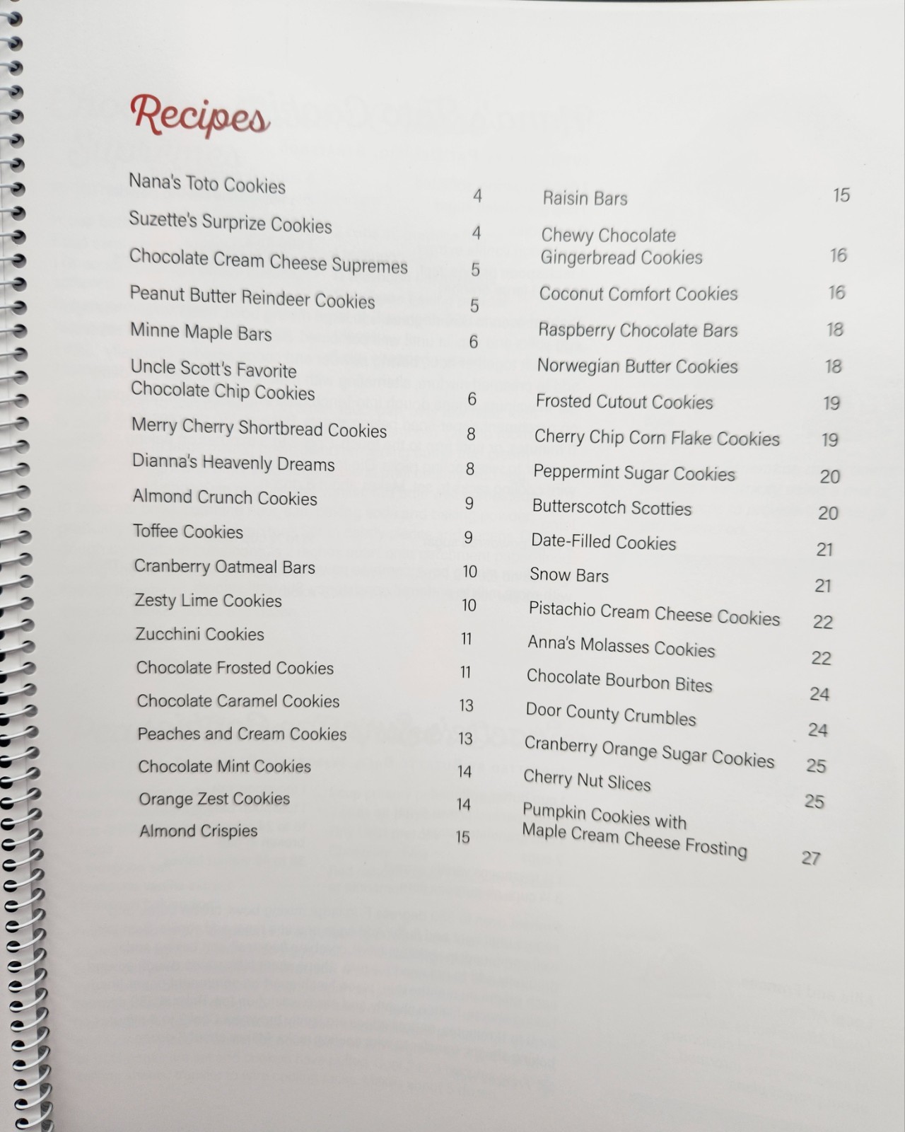 WE Energies 2025 From Your Cookie Jar To Ours Cookie Book 37 Recipes 27 Pages