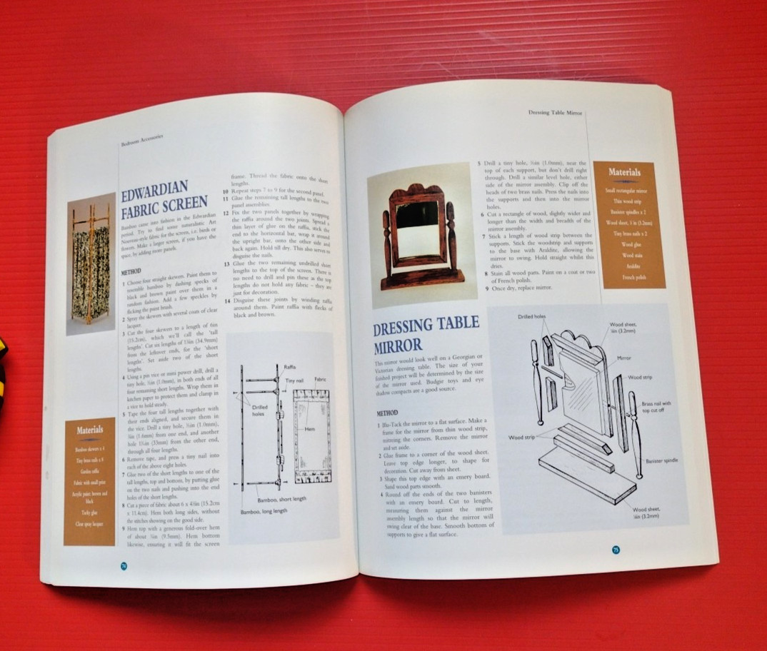 Easy to Make Dolls’ House Accessories Paperback by Andrea Barham 168 Pages NICE