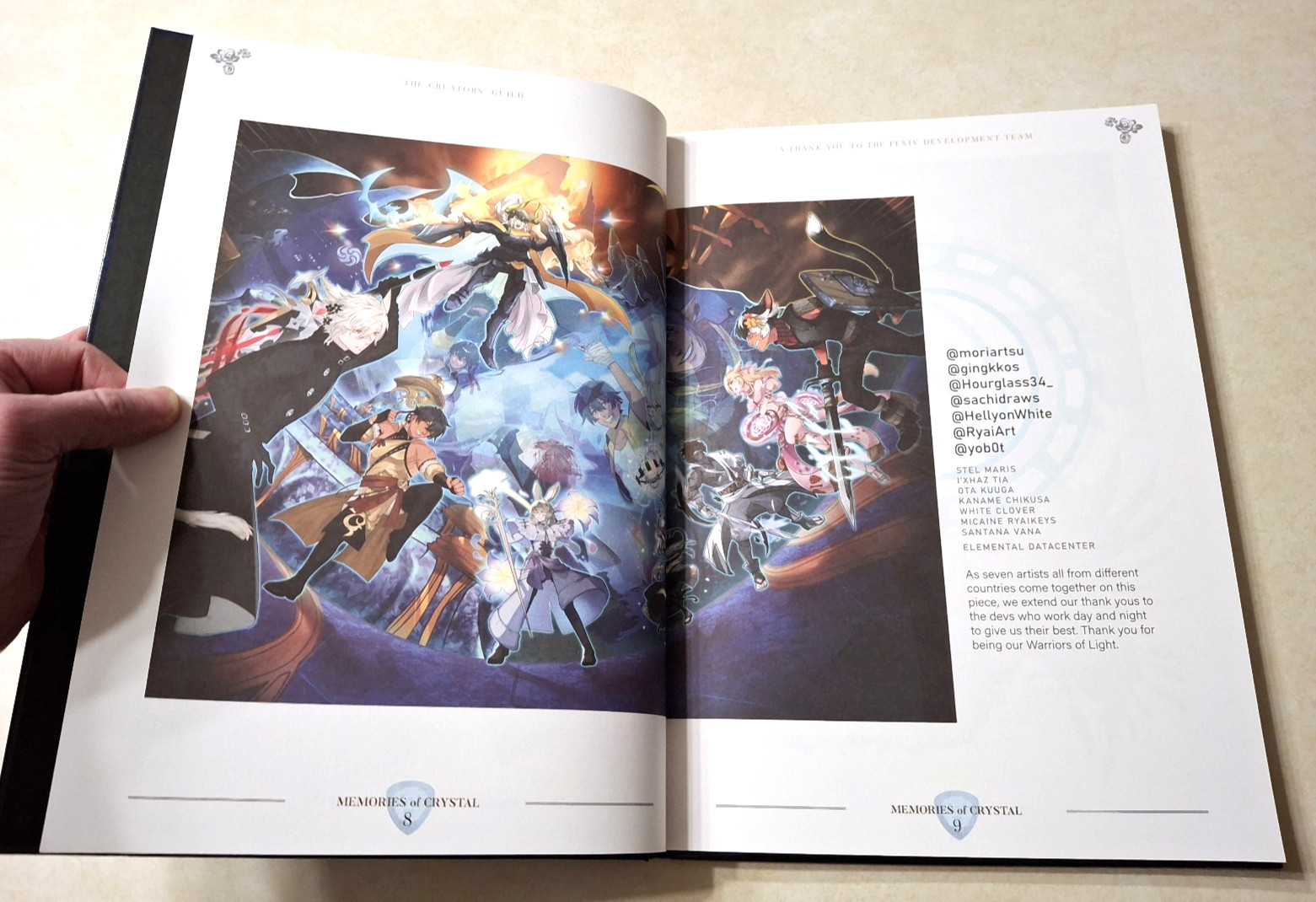 Final Fantasy XIV 14 FF14 Memories of Crystal Fan Art Book Hardcover Square Enix