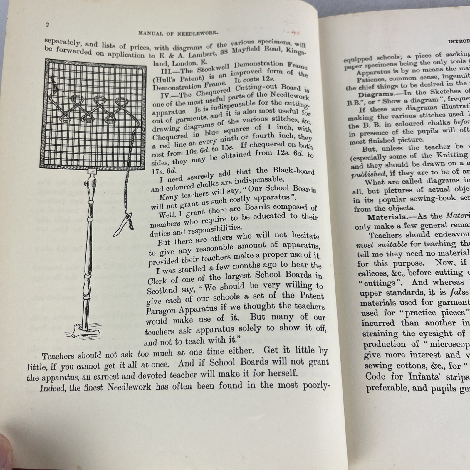 Manual of Needlework & Cutting Out – Agnes Walker – HC – Seventh Edition – 1911