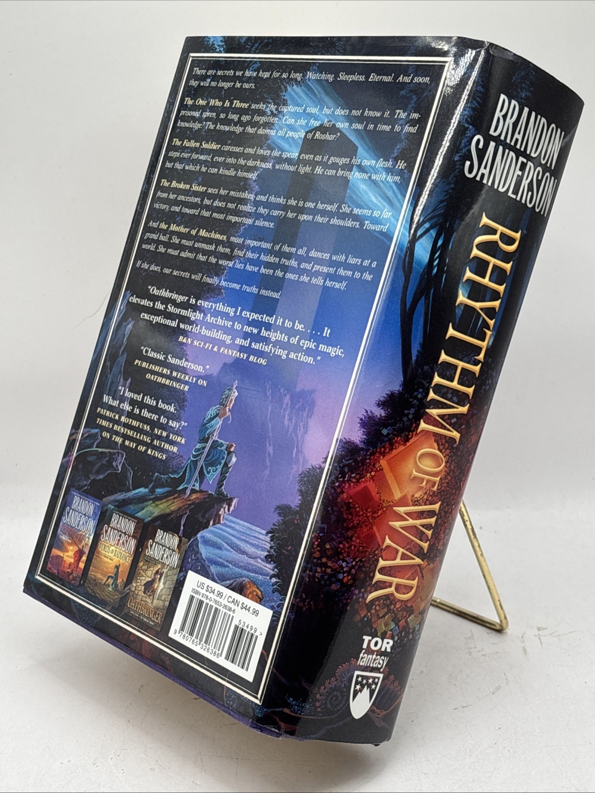 2020 Rhythm of War HCDJ by Brandon Sanderson 1st Edition The Stormlight Archive
