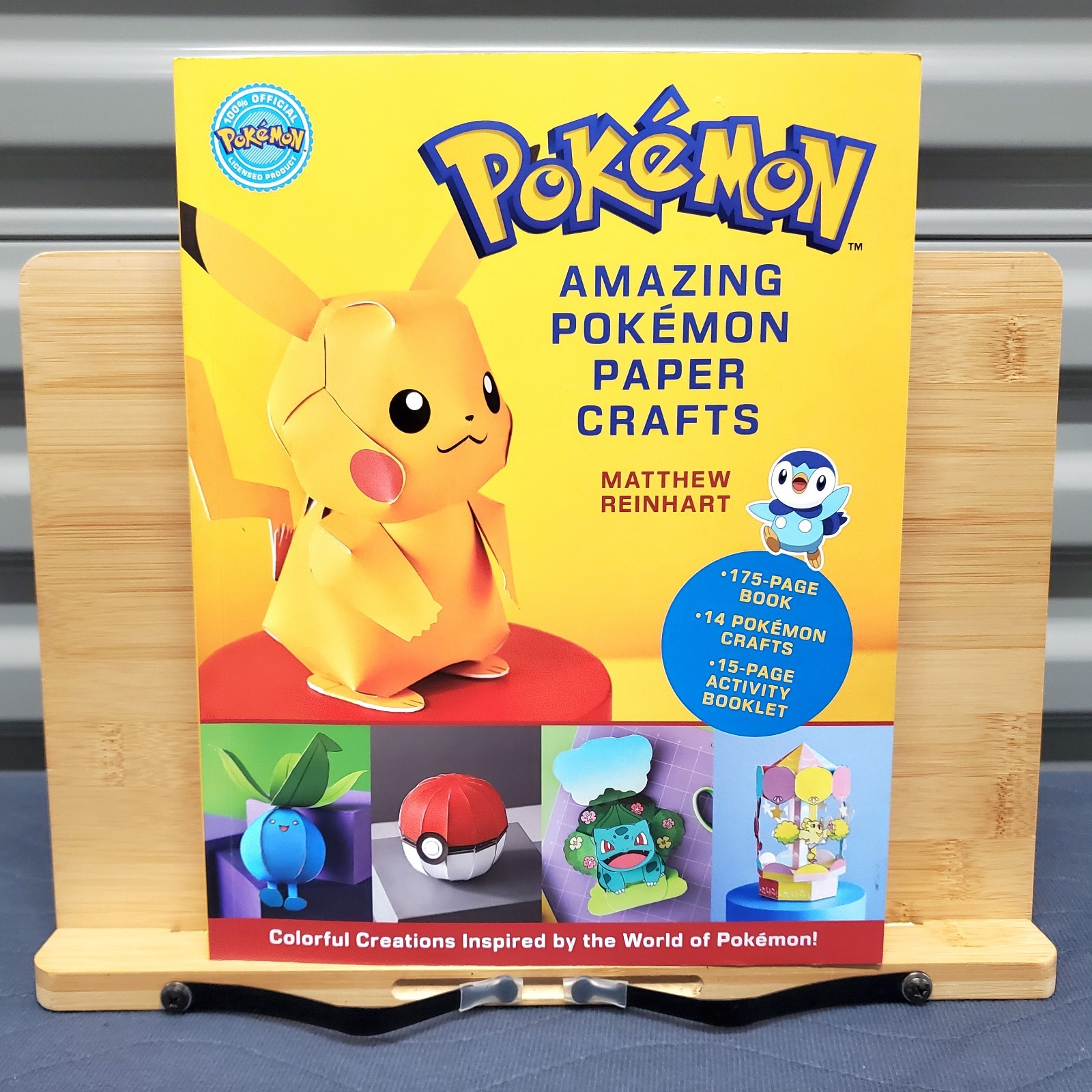 Amazing Pokemon Paper Crafts Matthew Reinhart 2024 Activity Book 14 DIY Projects