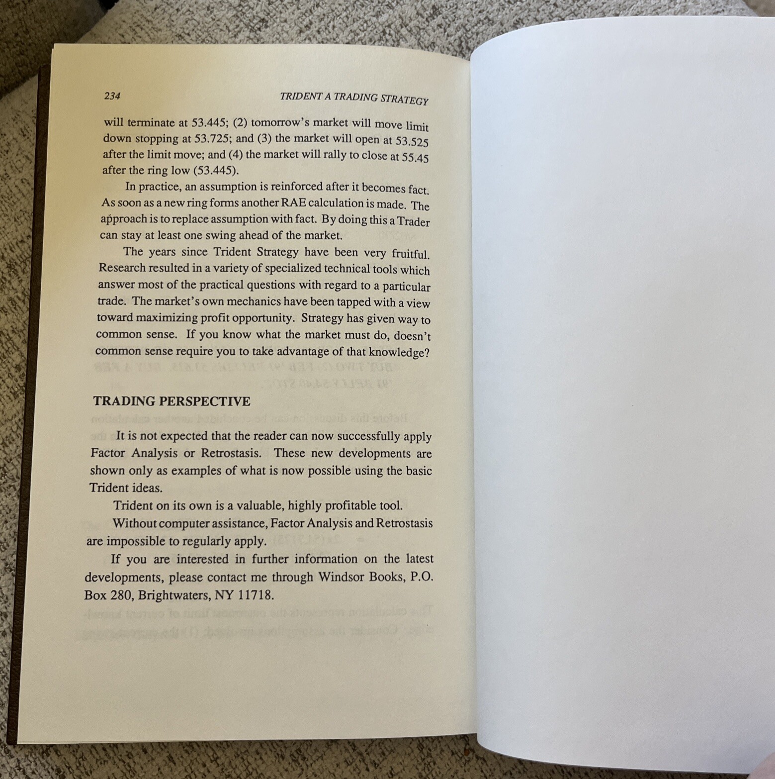 Trident: A Trading Strategy Hardcover By Lindsay, Charles