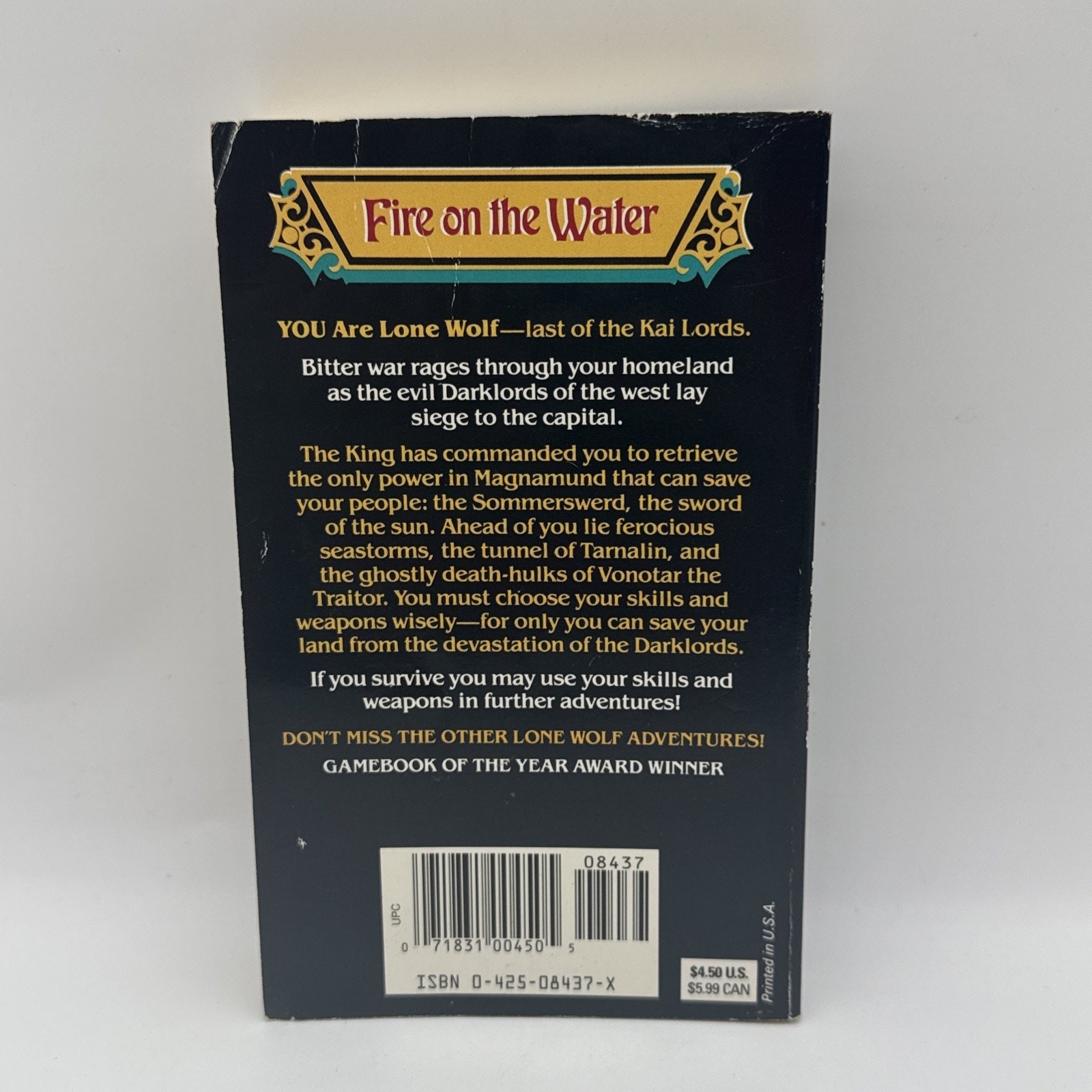 LOT OF 5 LONE WOLF BOOKS – ROLE PLAYING ADVENTURE BOOK 1, 2, 3, 5, 10 – RARE HTF