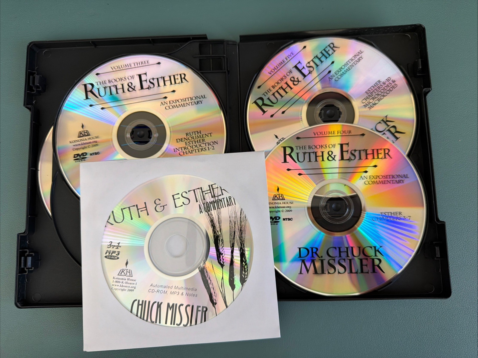 Ruth and Esther Commentary by Chuck Missler (2009, Dvd) 5 DVD Set + Bonus Disc