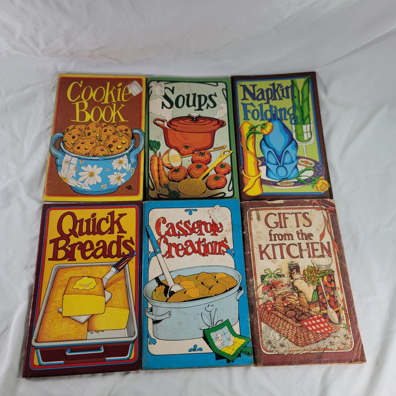 Lot Of 6 Vintage Potpourri Press Books – Cooking, Soups, Napkin Folding,…