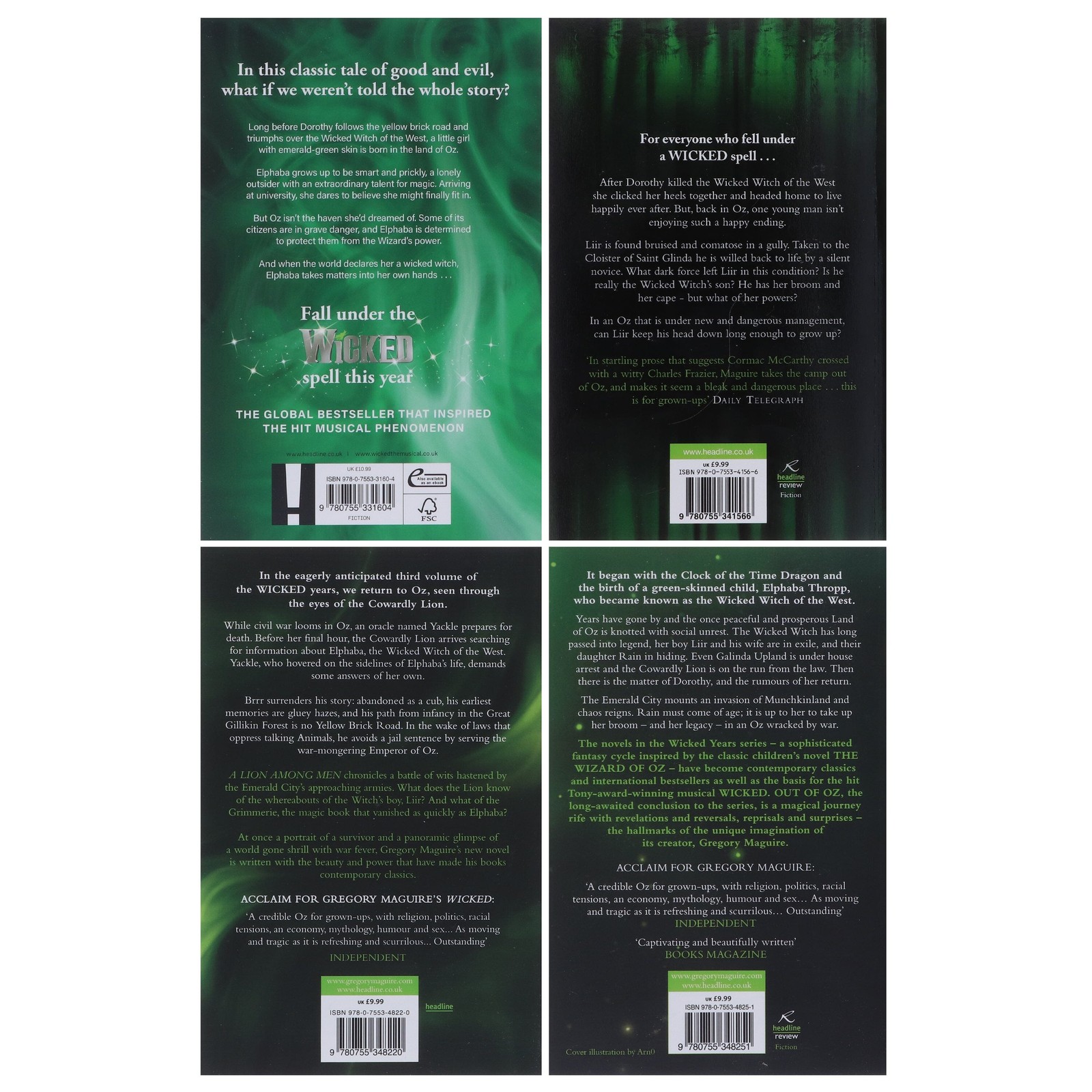 Wicked Years Series 4 Books Paperback Set – Fiction – By Gregory Maguire
